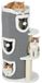 Pawhut Cat Tree - Spaanplaat, Polyester - 50L x 36B x 101H cm - Grijs