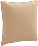 vidaXL Rugkussen PUTTEN 100% Polyester Zand 40 x 40 x 15 cm