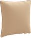 vidaXL Rugkussen PUTTEN 100% Polyester Zand 40 x 40 x 15 cm