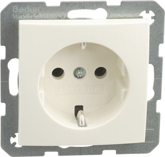 BERKER S1 Inbouw wandcontactdoos (wcd) RA 1-voudig polar wit