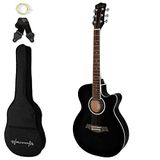 World Rhythm 3/4 akoestische cutawaygitaar zwart voor beginners
