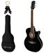 World Rhythm 3/4 akoestische cutawaygitaar zwart voor beginners