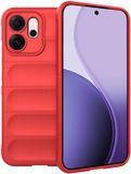 Techsuit Magic Shield Silicone Back Cover Rood Geschikt voor Oppo Reno14 F/FS