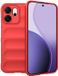 Techsuit Magic Shield Silicone Back Cover Rood Geschikt voor Oppo Reno14 F/FS