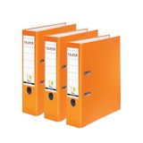 FALKEN Mappen PP-Color 3-pack, 8 cm breed, DIN A4, oranje