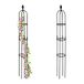 Relaxdays Plantensteun Klimplanten, Set van 2, 160 x 20 cm, Metaal, Kunststof, Tuin, Klimplantensteun Buiten, Zwart