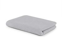 SETEX Wafelpiqué knuffeldeken, veelzijdige deken van 100% katoen, geschikt als woondeken, sprei, zomerdeken, outdoordeken en meer, 150 x 200 cm, lichtgrijs