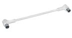 Axing SAK02102 F-Quickfix patchkabel 20 cm coaxkabel met F-hoekstekker wit