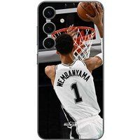 Maniacase Beschermhoes Samsung Galaxy S25 Plus Victor Wembanyama n°1 San Antonio Spurs Dunk
