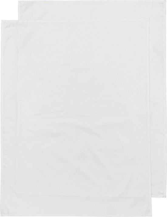 Meyco Baby Uni Ledikant Laken - 2-pack - Offwhite - 100x150cm