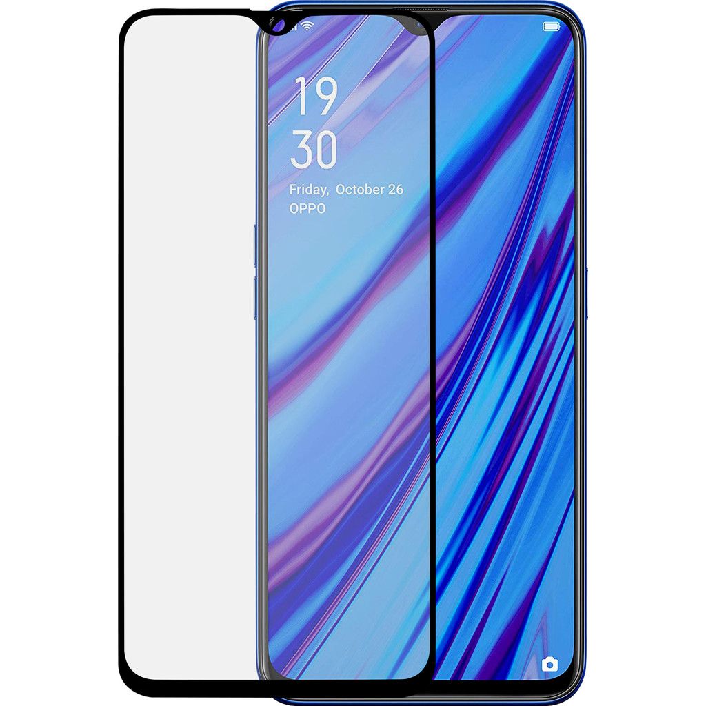 Azuri Rinox Oppo A9 (2020) Screenprotector Gehard Glas Zwart