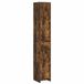 vidaXL Badkamerkast Gerookt eiken 30 x 33 x 190 cm Bewerkt hout