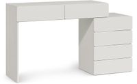 Vicco Kaptafel Alvia, Wit, 100 cm met 6 lades