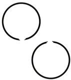 cyclingcolors 2 x sluitringen zuigermotoren 39 mm x 2 mm motorfiets bromfiets compatibel met MBK MOTOBECANE 41 51