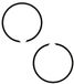 cyclingcolors 2 x sluitringen zuigermotoren 39 mm x 2 mm motorfiets bromfiets compatibel met MBK MOTOBECANE 41 51