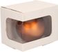 Shoppartners 10x Kerstbal verpakken doosje met venster 12 x 9 x 10 cm - Speciale/luxe Kerstballen verpakkingen