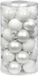 Inge-glas Inge's Christmas Decor Gmbh 60x stuks kleine glazen kerstballen wit mix 4 cm