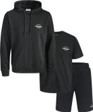 Jack & Jones Brandon Hooded Sweat Tee and Short Set Heren - Maat XL