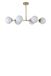 Opviq Elegante gouden en witte kroonluchter