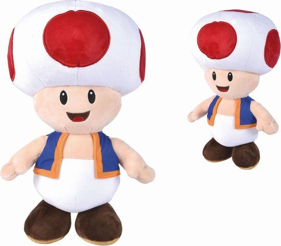 Super Mario - Toad Pluche Jumbo - 50 cm - Knuffel