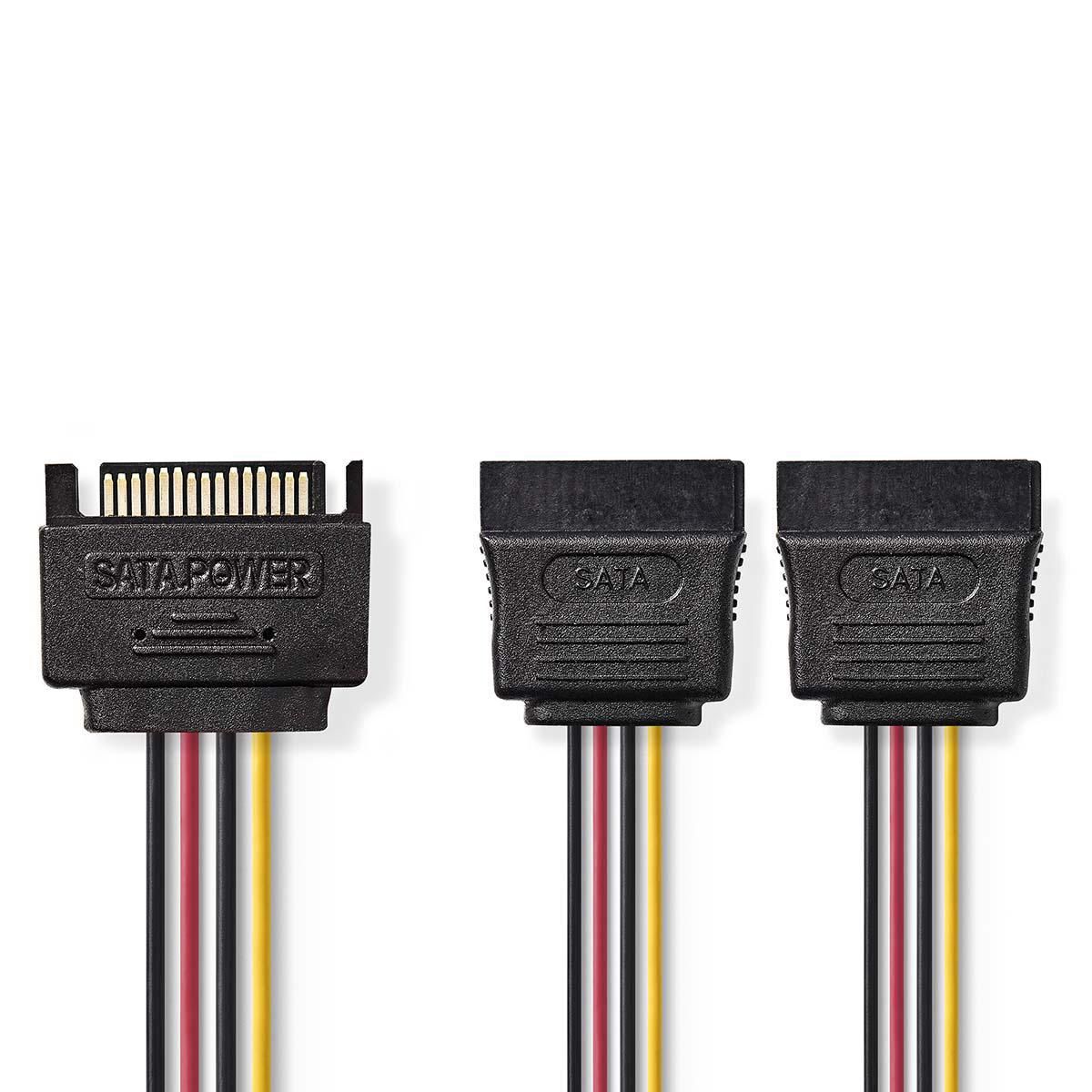 Nedis CCGP73190VA015 0.15m Geel, Rood, Zwart