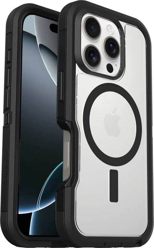 OtterBox Defender Series Pro XT for MagSafe mobiele telefoon behuizingen 17,5 cm (6.9") Hoes Zwart, Transparant