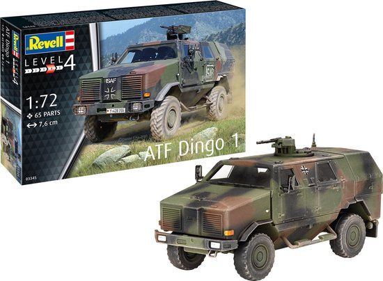 Revell Modelbouwpakket Militaire voertuigen - 03345 ATF Dingo 1 Military Vehicle Plastic - 1:72 - Modelbouw