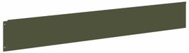Bordure de pelouse 10 pcs 100 x 15 cm Acier Vert olive