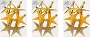 Inge-glas Kerstshangers 18x sterren goud 10 cm