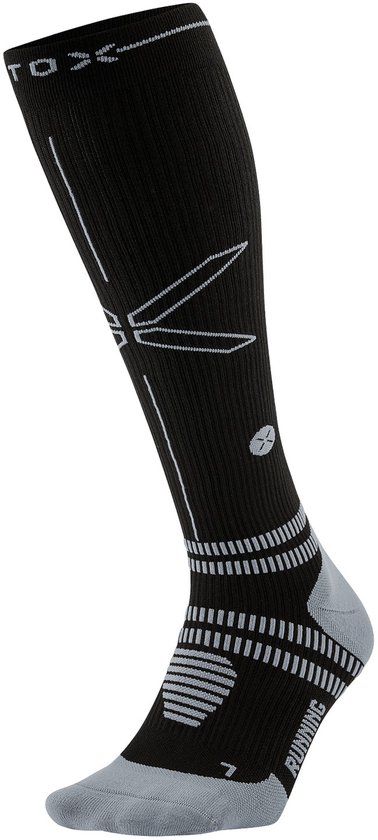 STOX Energy Socks Hardloopsokken Heren - Zwart - Maat M