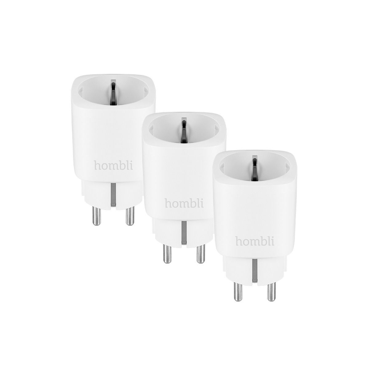 Hombli Smart Plug - 3 Pack - White - Wi-Fi - App Control - Works with Alexa & Google Assistant