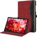 FINTIE Hoesje voor Samsung Galaxy Tab A9 Plus / A9+ 11 Inch 2023 Model (SM- X210/ X216/ X218), Smart Stand Cover met meerdere kijkhoeken en zak automatisch waken/slapen, wijn