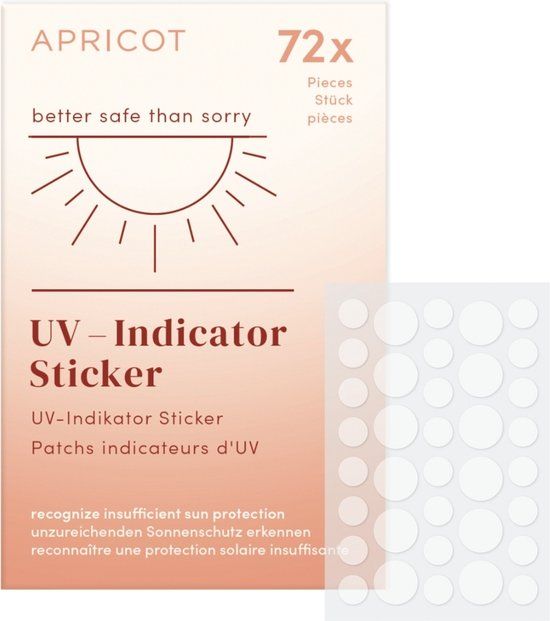 APRICOT UV indicator sticker