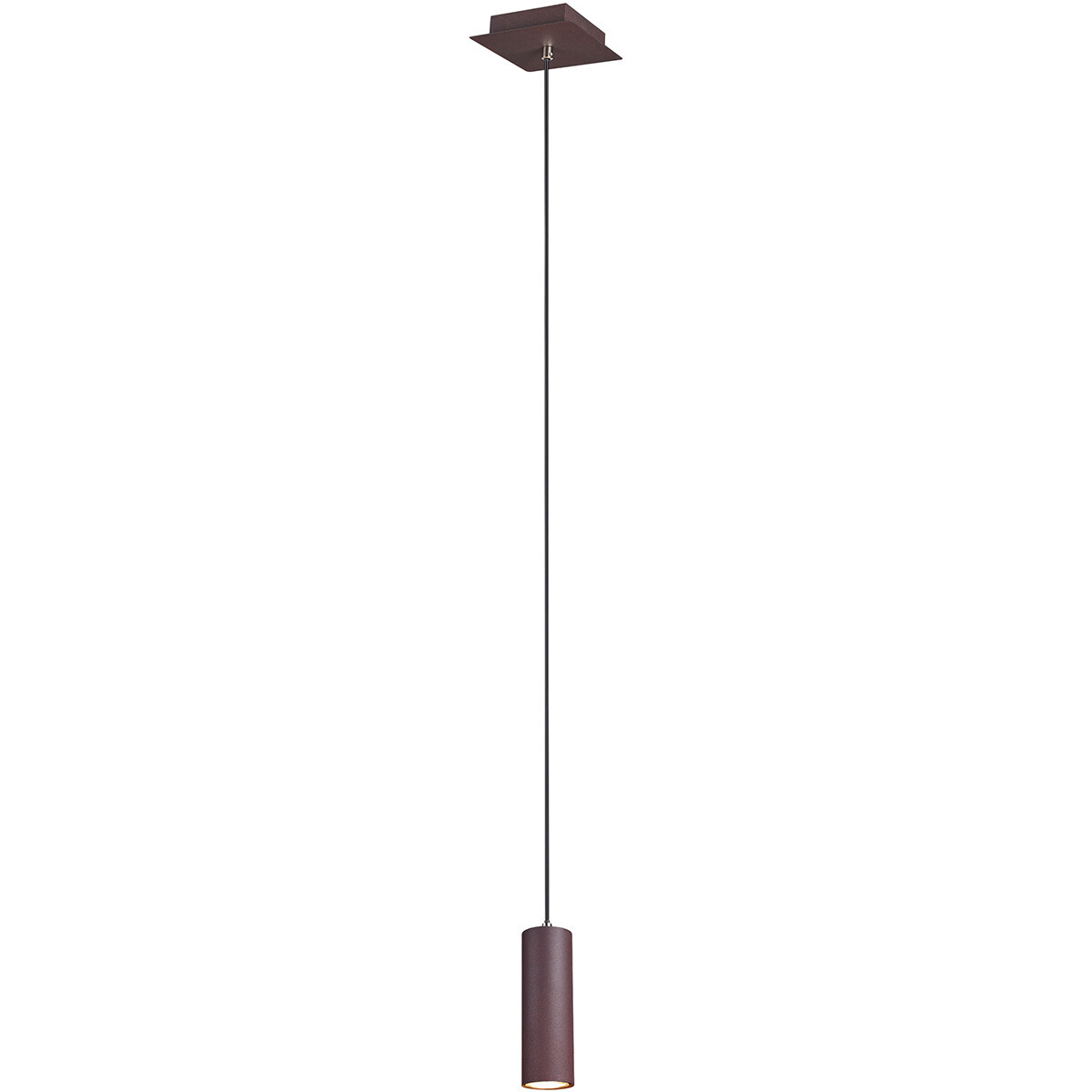 BES LED LED Hanglamp - Trion Mary - GU10 Fitting - 1-lichts - Vierkant - Roestkleur - Aluminium