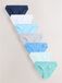 Next - Dames - Set van 7 hoog uitgesneden slips met hoog katoenpercentage - Blauw