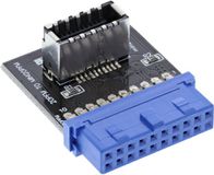 InLine USB 3.0 naar USB 3.1 voorpaneel Key-A adapter intern