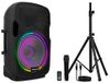 Audibax Party 12 Professionele actieve luidspreker 30,5 cm (12 inch), 600 W Pico Bluetooth, houder + kabel + microfoon
