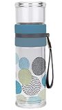 Glazen fles met theezeef Scandinavisch design 300 ml
