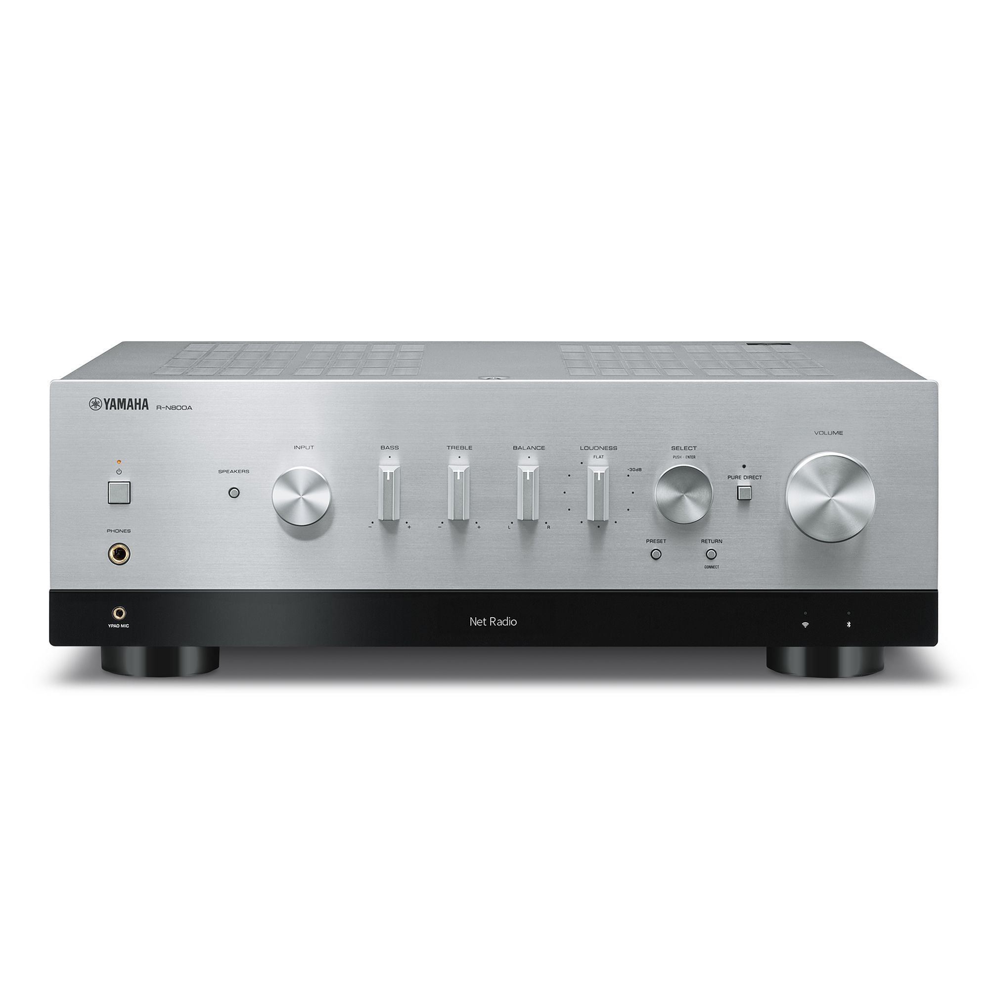 Yamaha R-N800A Zilver Stereo Versterker met Streaming - 140W