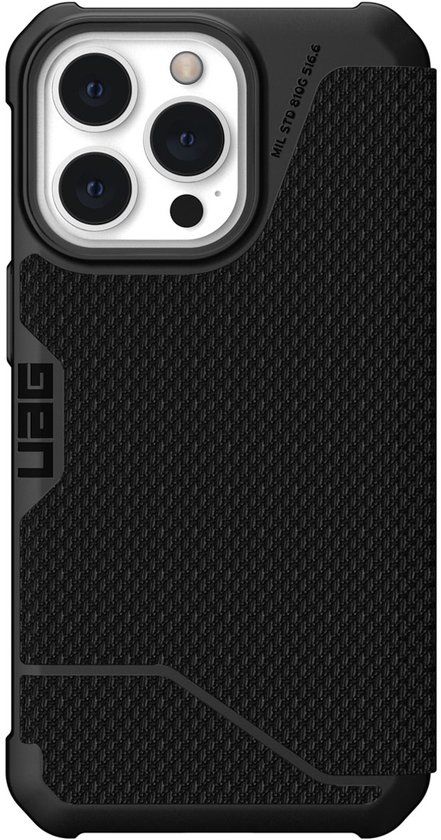 Urban Armor Gear Metropolis Series iPhone 13 Pro Hoesje Kevlar Zwart