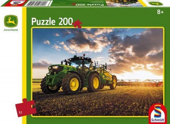 Schmidt Tractor 6150 R with Slurry Tanker 200 pcs - Kinderpuzzel