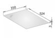 Keuco EDITION 11 plaque de recouvrement, 361x3x524 mm, pour meubles sous lavabo et commodes, 31320289001