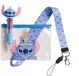 CERDÁ LIFE'S LITTLE MOMENTS Stitch Set d'écriture pour filles – Stylo mini 4 couleurs avec étui et cordon