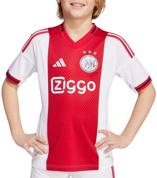 Adidas Ajax Amsterdam 25/26 Thuisshirt Junior - Maat 152 - Wit/Rood