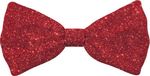 Merkloos / Sans marque Plenty Gifts Vlinderstrikje voor middelgrote honden - Rood Glitter - 12,5 x 6 cm