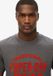 Superdry T-shirt à motif imprimé floqué pour homme Granite Grey Marl XL
