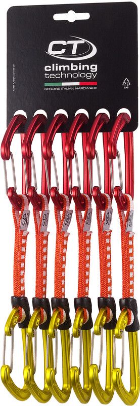 Climbing Technology Fly-Weight Evo Quickdraw Set 10mm 12cm 6-Pack, mix colours