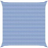 vidaXL Zonneschaduwzeil Vierkant 4,5 x 4,5 m HDPE Blauw en Wit