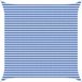 vidaXL Zonneschaduwzeil Vierkant 4,5 x 4,5 m HDPE Blauw en Wit