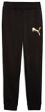 Puma Dames Trainingsbroek Ess Metallic Sweatpants FL 684998 - Puma Black-Metallic Gold